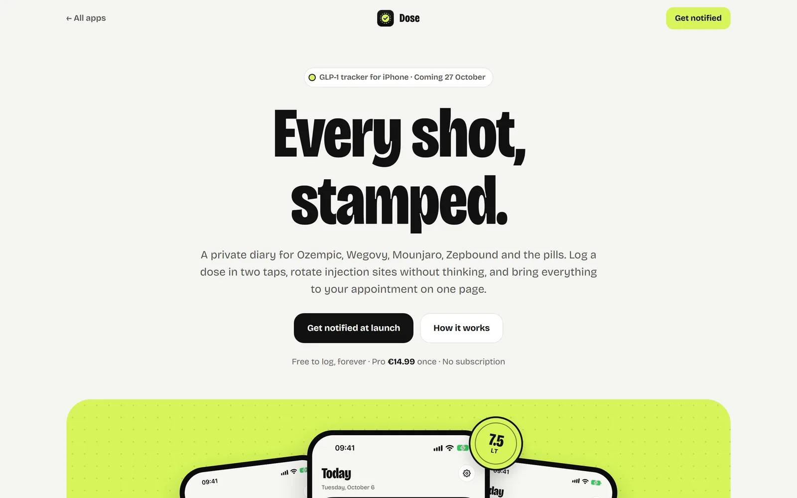 Dose website
