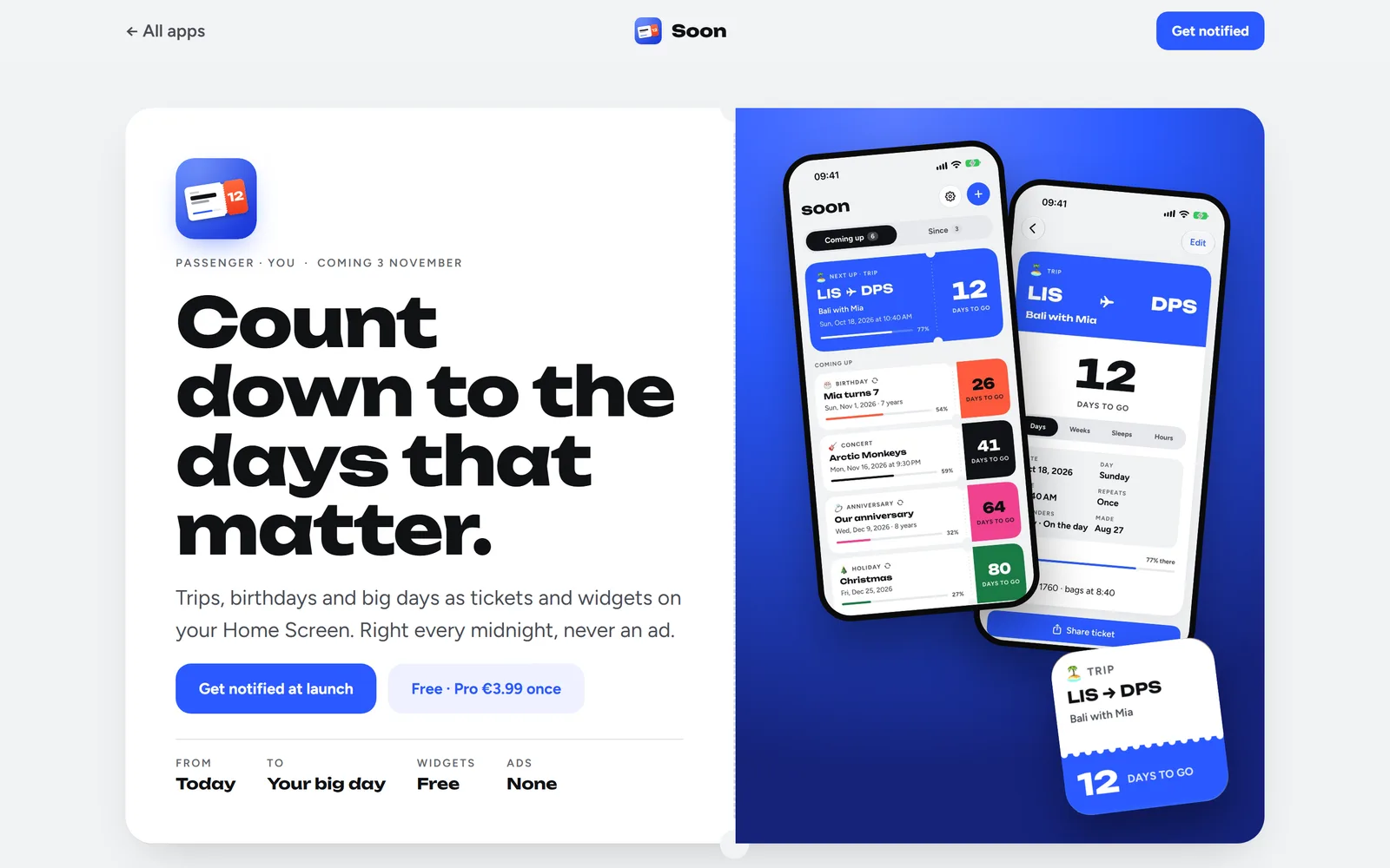 Soon website